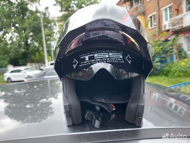 Мото шлем модуляр,XL