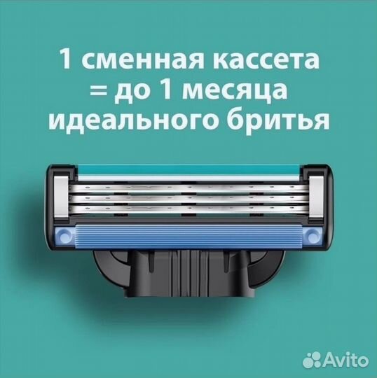Сменные кассеты для бритья Gillette Mach3, 4 шт