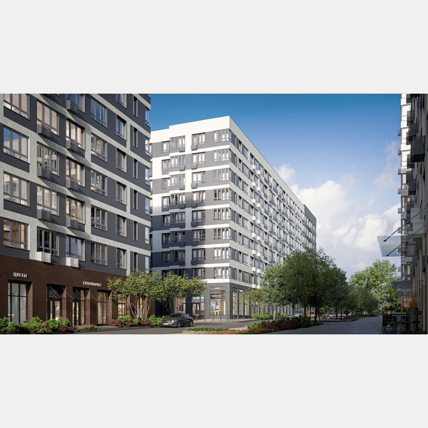 2-к. квартира, 42,7 м², 7/9 эт.