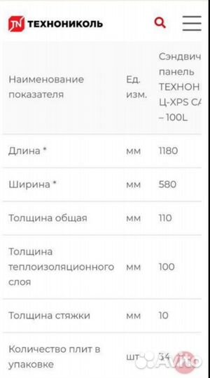 Панель Ц-XPS carbon 1180Х580Х110-L