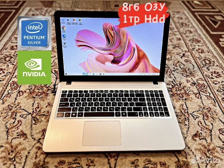 Игровой Ноутбук Asus MX 110 2гб/4 ядра/8гб