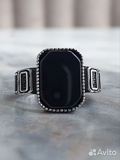 Мужской перстень серебро