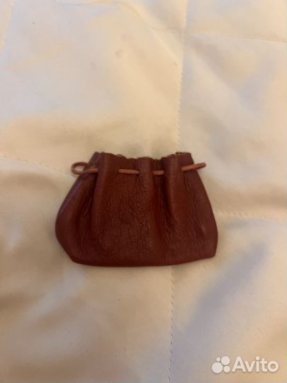 Мешочек кожаный. Ручная работа