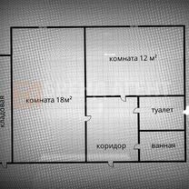 Комната 18 м² в 2-к., 4/5 эт.