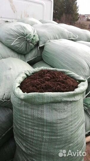 Навоз перегной конский в мешках