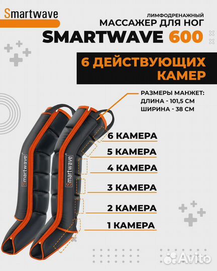 Массажер - Smartwave 600 с манжетами для ног