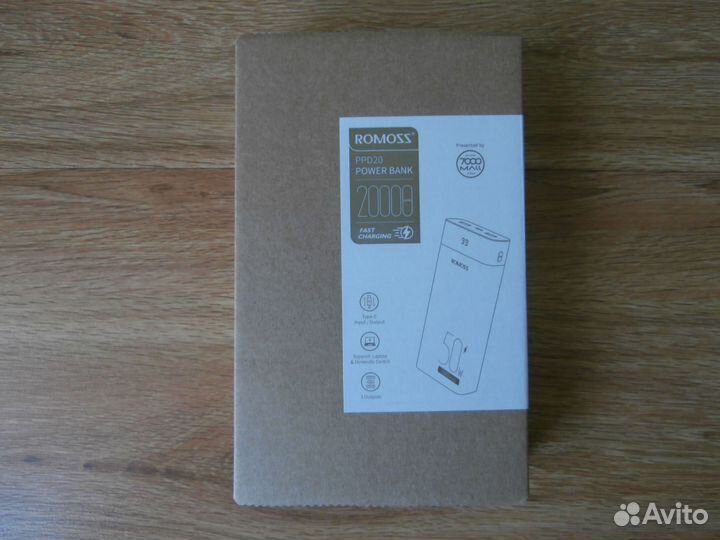 Внешний аккумулятор Romoss 20000mAh 50W Новый