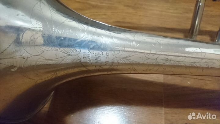 Антикварный тенор-тромбон Conn (США)