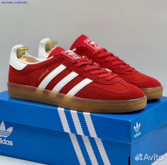 Кроссовки Adidas Gazelle Red (Арт.96692)