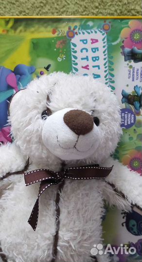 Плюшевый медведь читает много стихов про животных