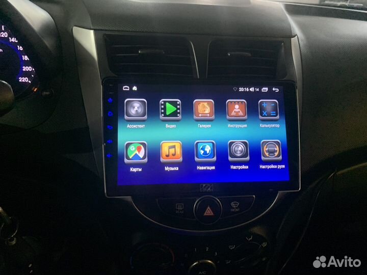 Магнитола Hyunday Solaris 2010-2017 андроид 2/32