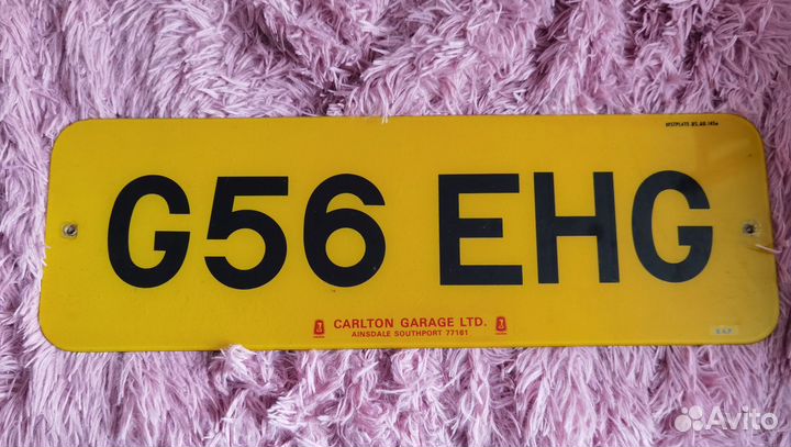 Номер автомобильный LADA Великобритания