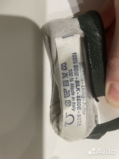 Перчатки женские кожаные на шелковом подкладе