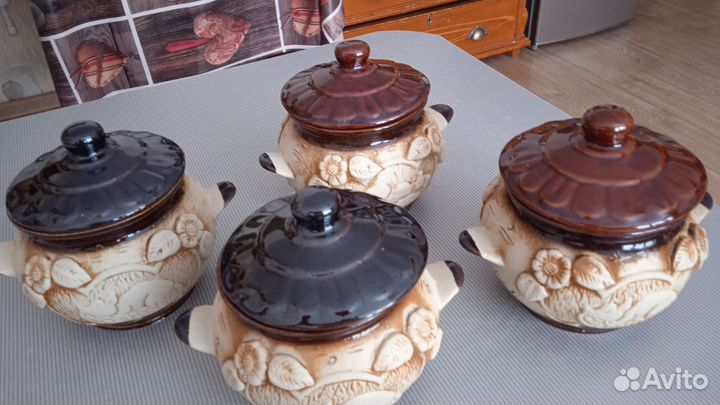 Горшочки глиняные для запекания