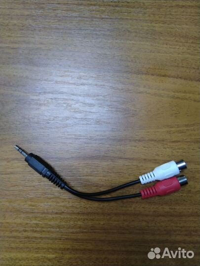 Переходник RCA x2 to 3.5 mm jack