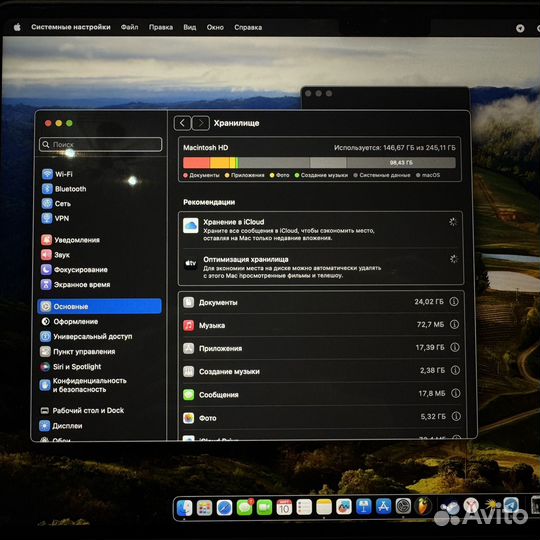 Macbook air 13 m2 8 256 midnight