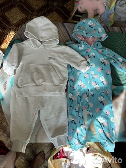Большой Пакет одежды для девочки 74 80 + обувь