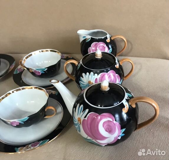 Чайный сервиз, Агашки, роспись, Дулево Редкий