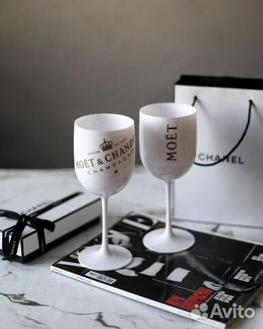 Бокалы Моет под вино/ шампанское (акрил, пластик)