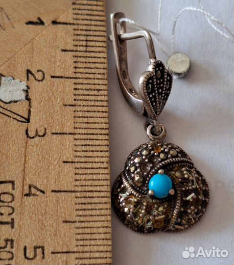 Серьги серебро 925