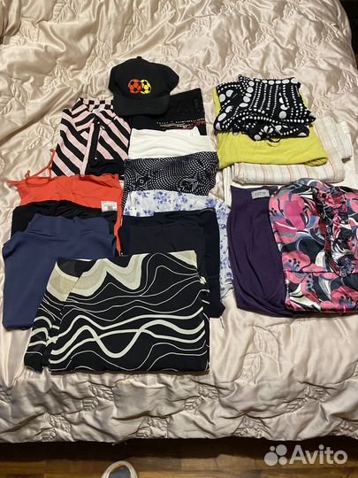 Летние юбки,брюки, блузки,латья. Пакет 48 размер