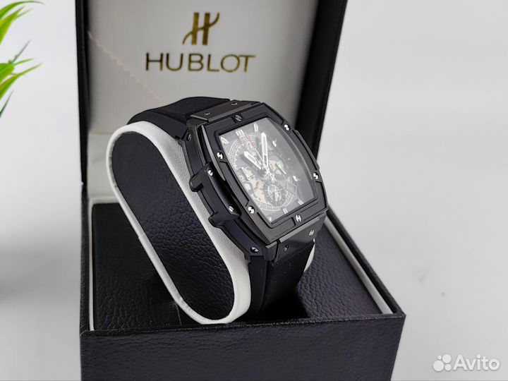 Часы мужские Hublot senna champion черные