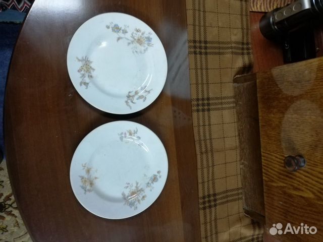 2 фарфоровые тарелки царской России