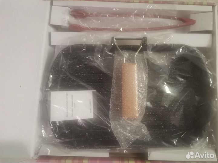 Сковорода гриль 34 х 24 Щипцы в подарок