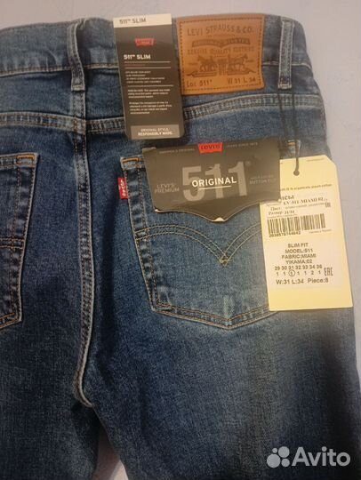 Джинсы мужские levis 511