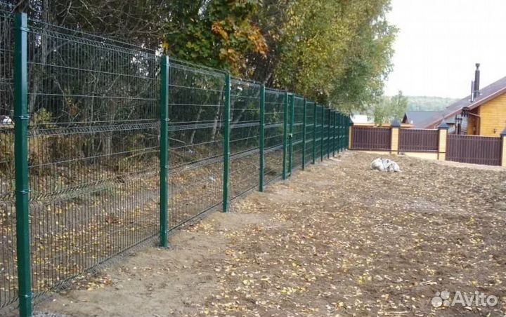 Забор из 3D сетки ,ворота, калитки под ключ