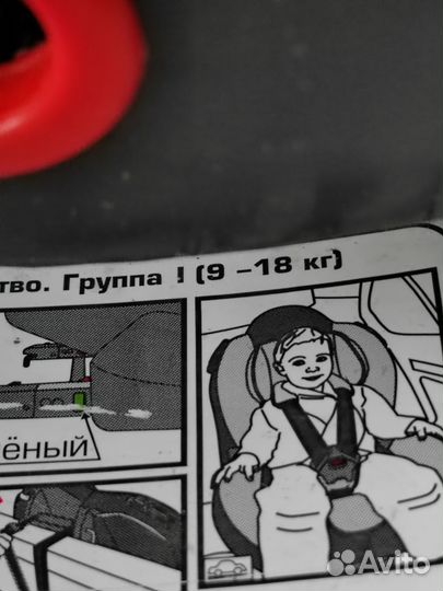 Детское автокресло isofix 9-18кг