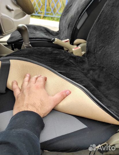 Меховые накидки на сидения авто