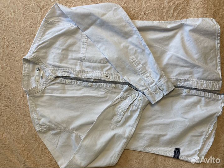 Белая хлопковая рубашка zola 164 170