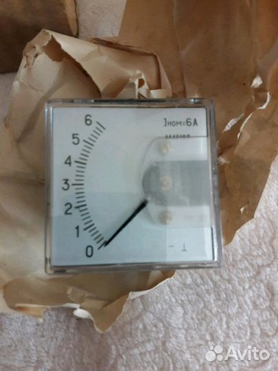 Встраиваемый амперметр 6А СССР