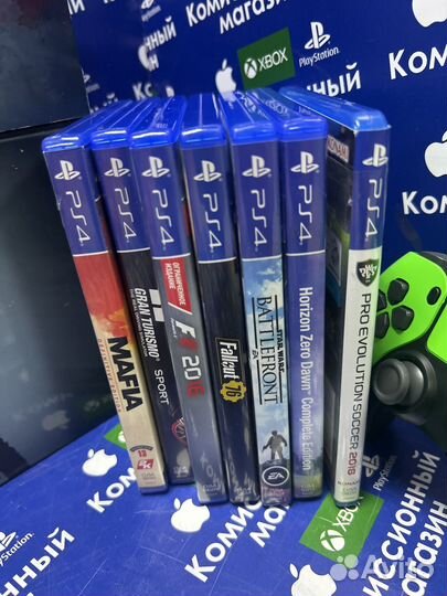 PS4,7дисков,2джойстика,подставка(гарантия)
