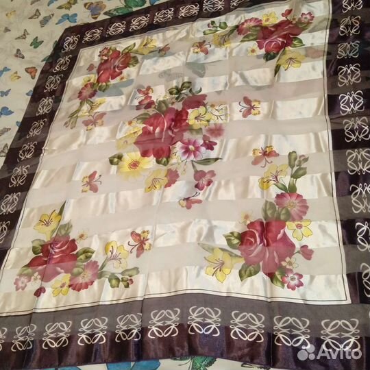 Платки женские атлас, креп новые