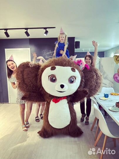 Белый Умка мишка и Чебурашка поздравление Аниматор