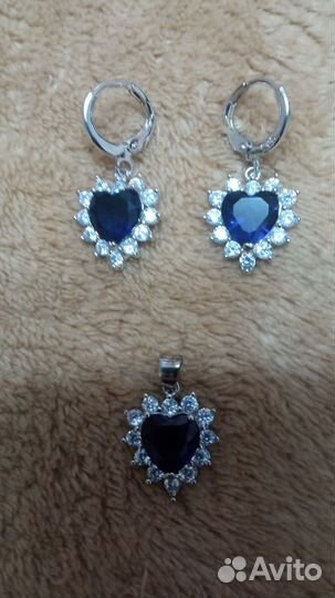 Серьги и подвеска