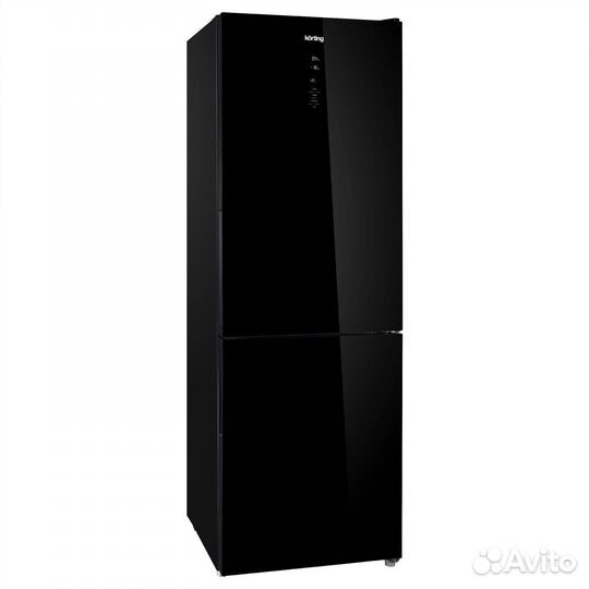 Холодильник черный с No frost