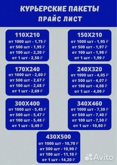 Курьерские пакеты для wildberries