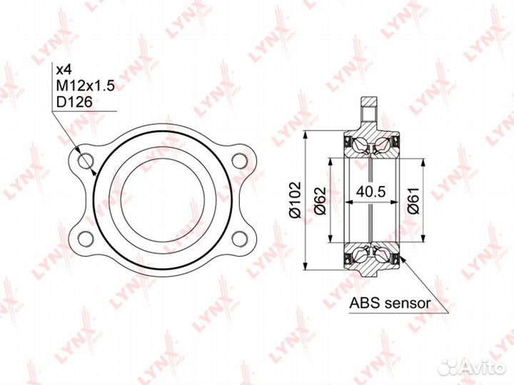 Подшипник ступицы audi A4,A5,S5 (07),Q5 (08) porsc