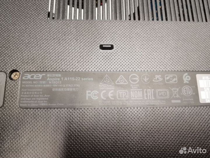 Ноутбук acer aspire 1