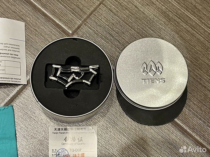 Титановый лечебный браслет Teins (Тяньши)