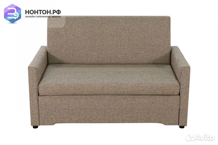 Диван выкатной Виктория-5 с кантом темно-бежевый