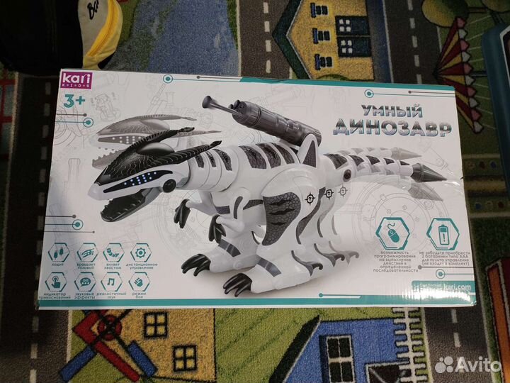 Робот динозавр в упаковке