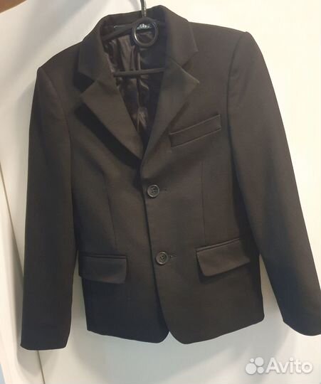 Пиджак на мальчика 128 чёрный