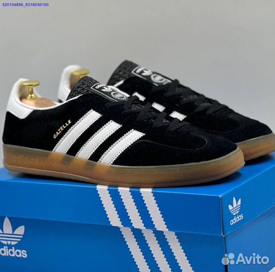 Кроссовки Adidas Gazelle Black (Арт.20418)