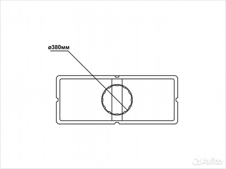 Емкость для воды прямоугольная 1500 литров
