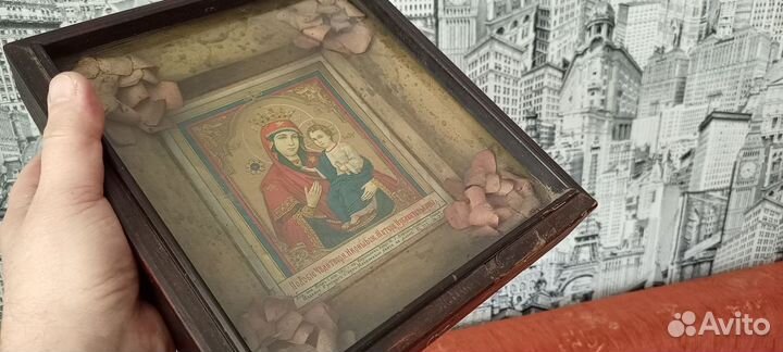 Икона Иверской Божией матери.Старина.Оригинал