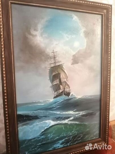 Картина маслом на холсте в раме